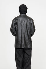 Forem One Button Leather Jacket