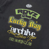 Wording Graphic Tshirts Charcoal