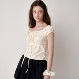 アイレットレイヤードTシャツ (Yellow)