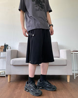 サイドスナップバミューダスウェットパンツ 3C