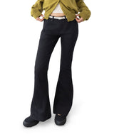 Iva Studded Low-Rise Bootcut Jeans