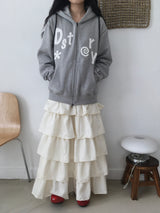 Fleece-lined patch hoodie