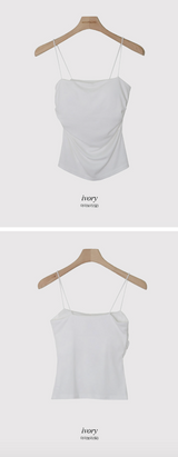 WR Shirring Crop Cap Sleeveless (10color)