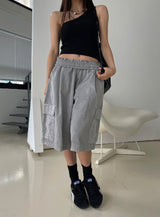 Bibi Unbalanced ribbed sleeveless