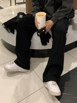 Stable Soft Cargo Fleece Brushed Semi Wide Banding Pants