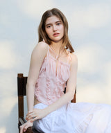 REVE CORSET SMOCKED TOP / PINK