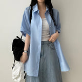 Lori Linen Oversized Fit Short Sleeve Shirt Shirt