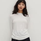 ウールライクベーシックTシャツ ホワイト