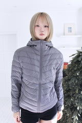 Duck-Down Light Hooded Slim Lightweight Padded (2colors)