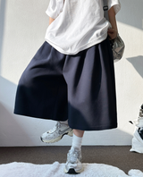 PETIT 🎀 TWO ピンタックバルーンバミューダ 💙🩶🤍🖤💛 5COLOR