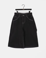 Yukil Carpenter Stitch Three-Quarter Bermuda Denim Pants