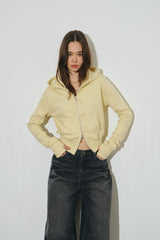 bt hood zip up (yellow)