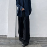 Twin-Pleated Draped Trousers