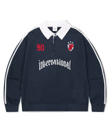 TRACK COLLAR SWEATSHIRT