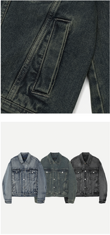 contemble snow denim jacket