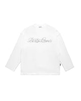 DirtyCoins Script Waffle LS T-Shirt White