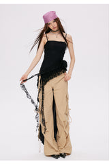 Eyelet Lace Frill Camisole Top