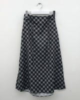 Mellow Chiffon Checkered Skirt (2 Colors)
