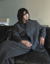 Ovening Stripe Wool Blazer