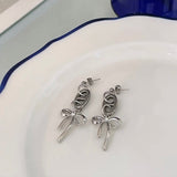シルバーリボンピアス