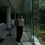 [HFORUS MADE]Forus Knitted pleats U - kneck long sleeves