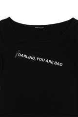 アンジップドロゴTシャツ #ブラック