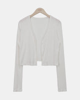 Yadin Ribbed Open Cardigan