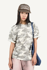 カモプリントオーバーサイズTシャツ