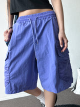 Color Pop Wide Fit Nylon Bermuda Shorts 4color