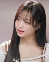 Kiss Pave 925 Silver+ Rhodium Plating Stud Earring E057-02H (Worn by BabyMonster's Ahyeon, NMIXX's Lily, ONF's Seungjun)
