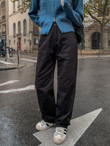 [U-BASIC] Daily Straight Cotton Wide Pants