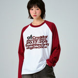 [UNISEX]オフクリエイターラグランロングスリーブTシャツ