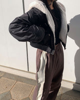 Fur ma-1 crop jumper