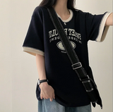 1817 カラーマッチングラウンド半袖Tシャツ