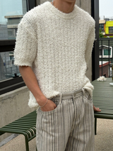 [Unisex] Summer boucle half knit(4color)