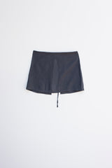 Pleat wrap cover up (Dark grey)