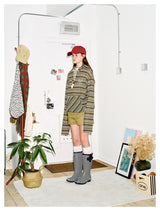 Striped Cat Ear Hoodie