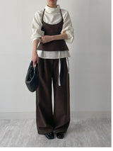 [Setup Available] Pepper Two-Tuck Wide Slacks
