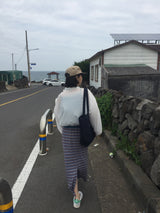 YWDツイル エコバッグ ネイビー