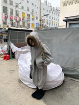 ソフトファー ジップアップ フーディー