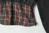 Mori Check Blended Knit Top 233426808