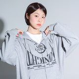 TONIGHT MOON GRAPHIC HOOD ZIP-UP (MELANGE)