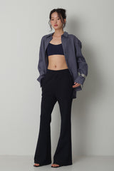 Stretch Slim-Fit Slacks_Navy