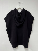 Over hood knit vest