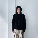 バーティカルラインショートニットジャケット