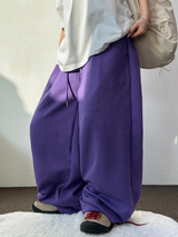 VIVID COLORING🎀 WIDE ONR PINTUCK LONG PANTS 💘💜🖤🩶💚7COLOR