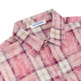 Flannel Rope Script Embroidery Wash Candy