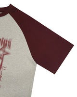 スタミューンプリントラグラン半袖Tシャツ