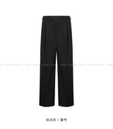 LMN ファーストエアークールピンタックワイドスラックス (5 colors)