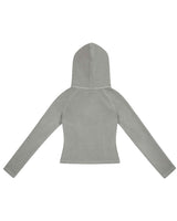 Patch Slim Hoodie _ Light Grey